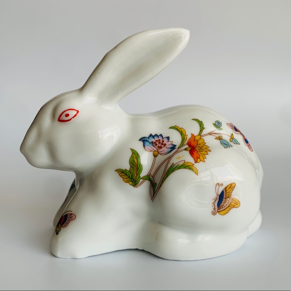 Vintage Albert E. Price Rabbit Cotton Ball Holder Dispenser